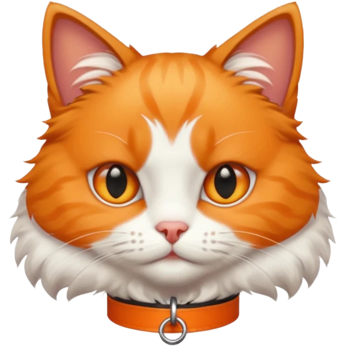 Cat with tag collar emoji