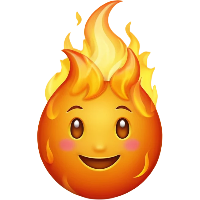 des flammes emoji