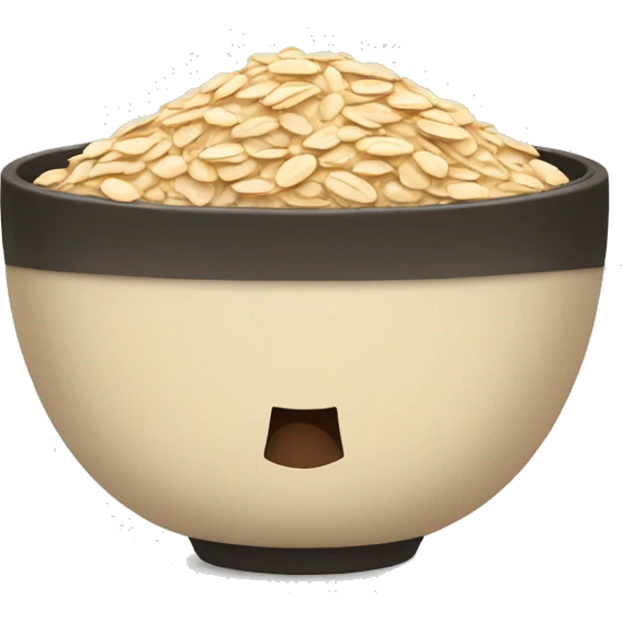 s bowl of oats emoji