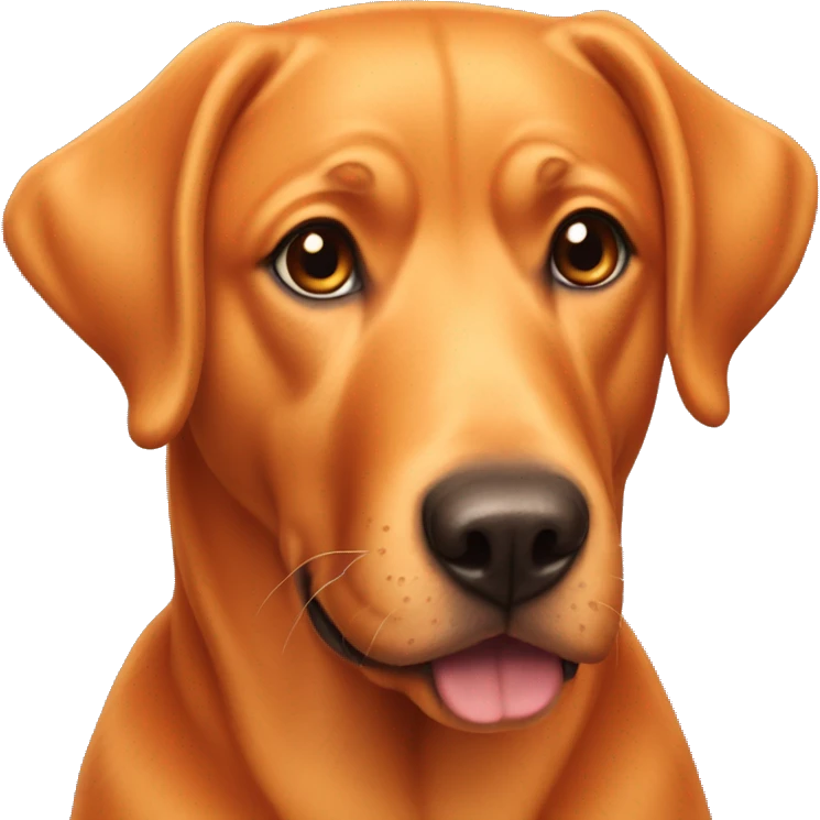 Orange dog that looks like a lab emoji