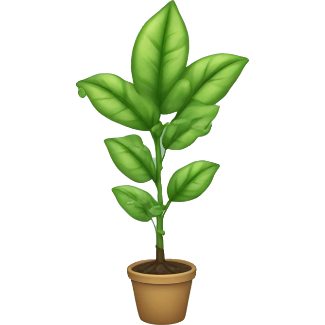Esqueje de planta en agua emoji