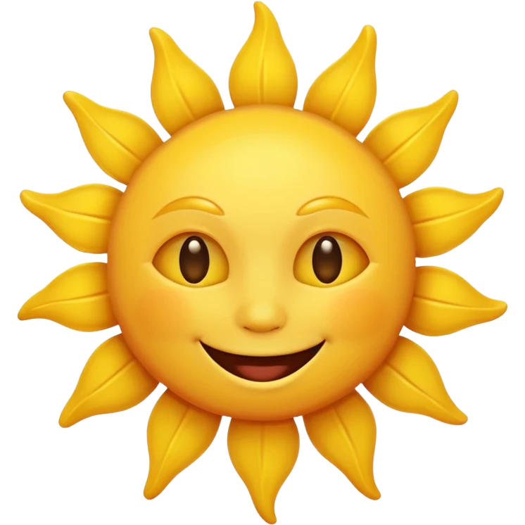 smiling sun emoji emoji