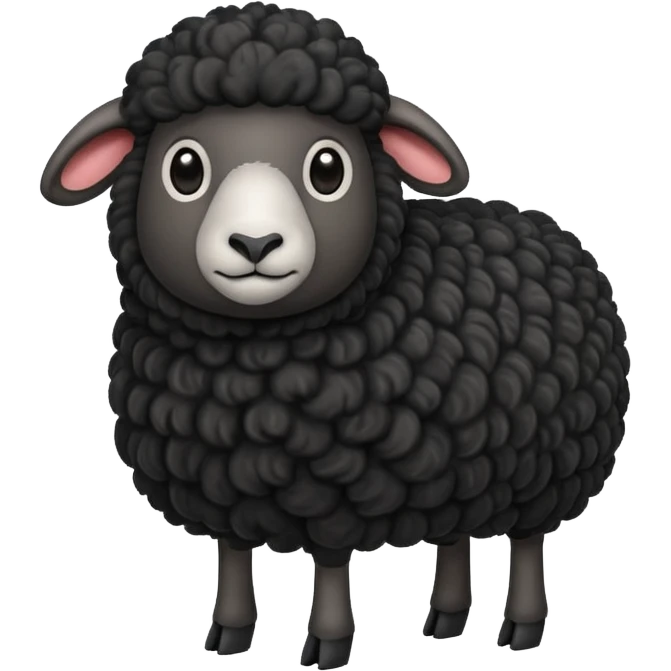 Black sheep emoji  emoji