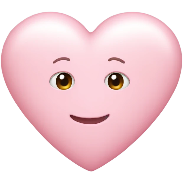 pastel pink heart emoji
