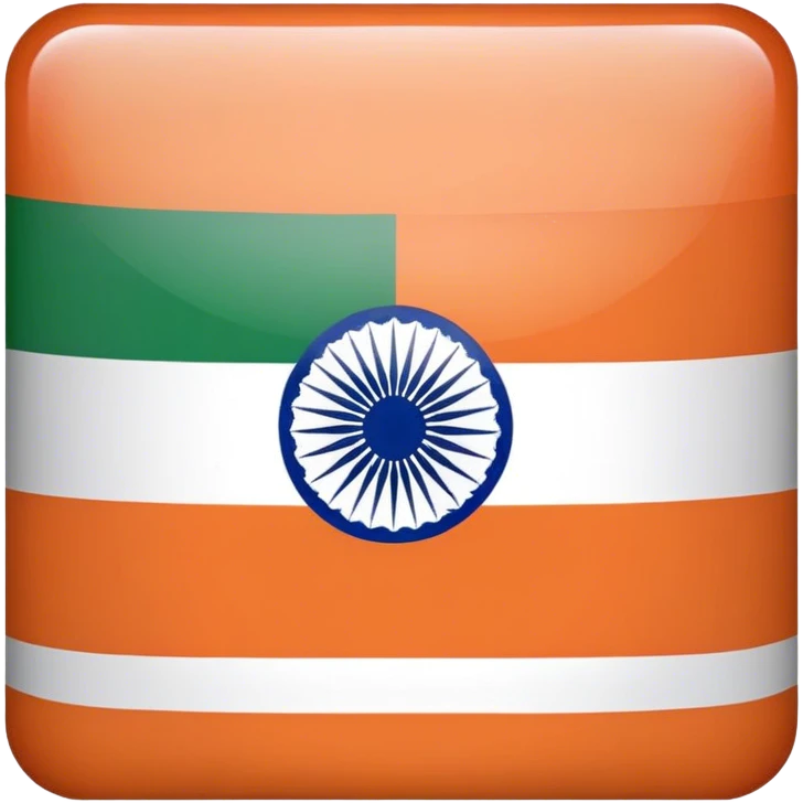 make a square emoji of the Indian flag  emoji
