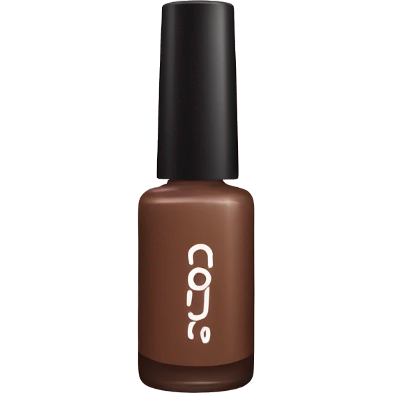 brown bottle of nail polish emoji
