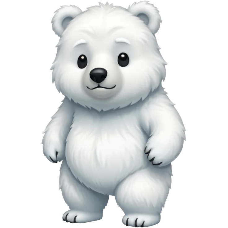 White Bear standing  emoji