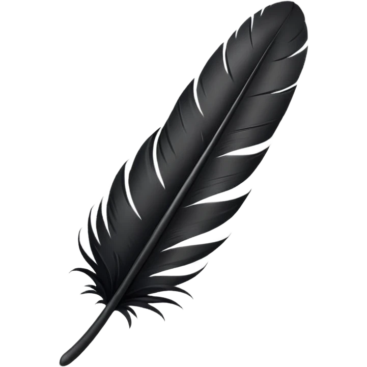 black feather emoji