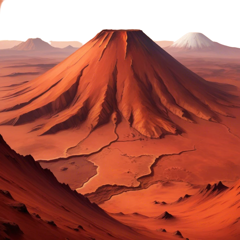 🔥 Cinematic Realistic Mars – A striking, high-resolution image of the Red Planet, featuring its iconic rust-colored terrain, deep canyons, and towering volcanoes. emoji