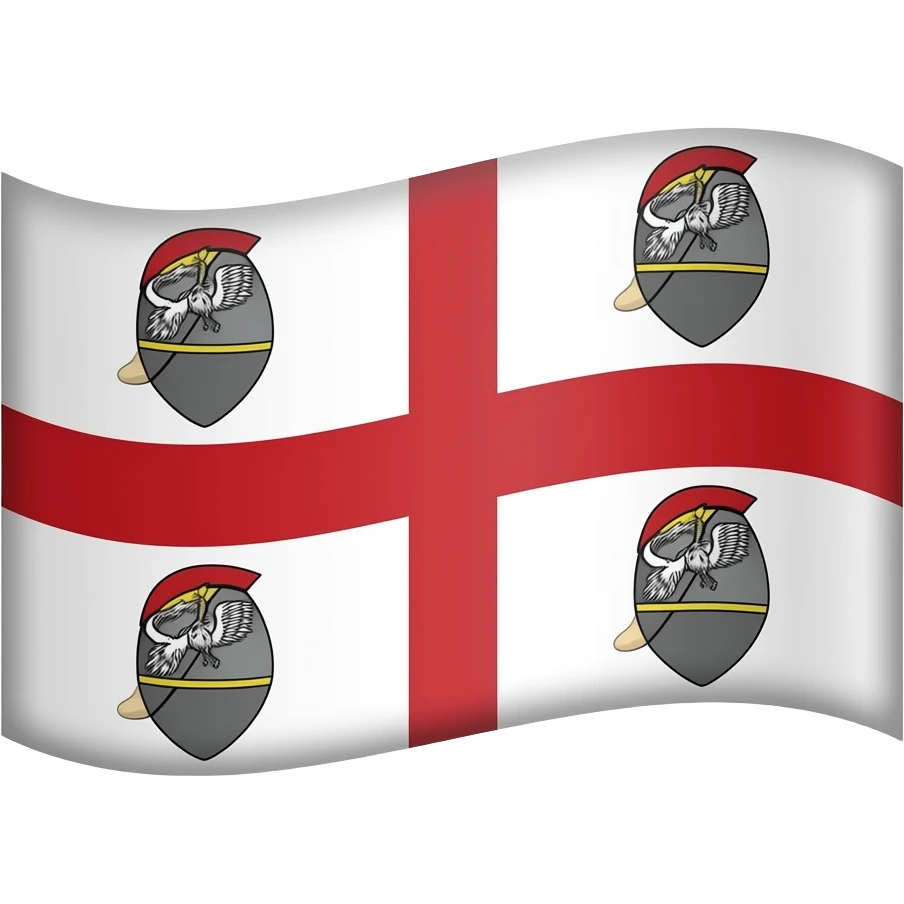 flag with 4 mori , Sardinia emoji