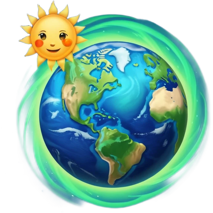 Earth Orbiting the Sun emoji