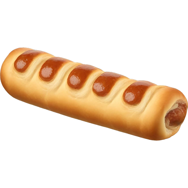 Sausage roll in the sky emoji