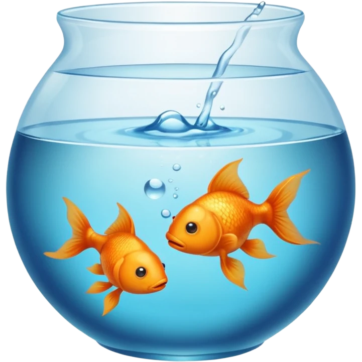 Fish in a fish bowl  emoji