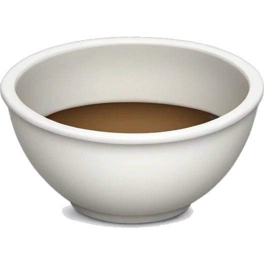 White bowl emoji