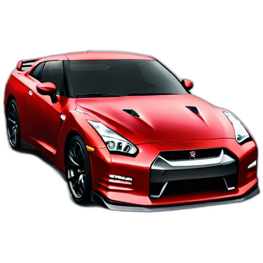 red nissan gt-r emoji