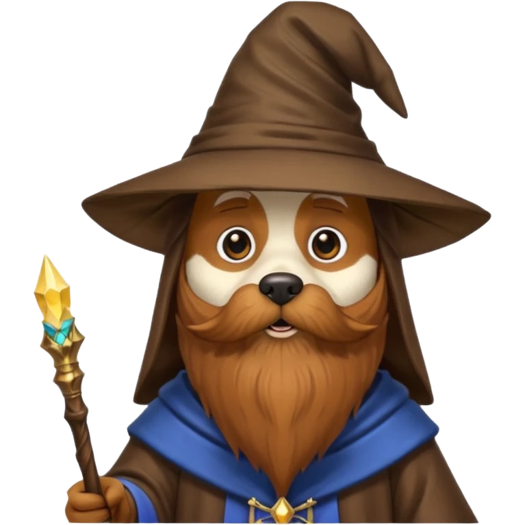 Dog wizard emoji