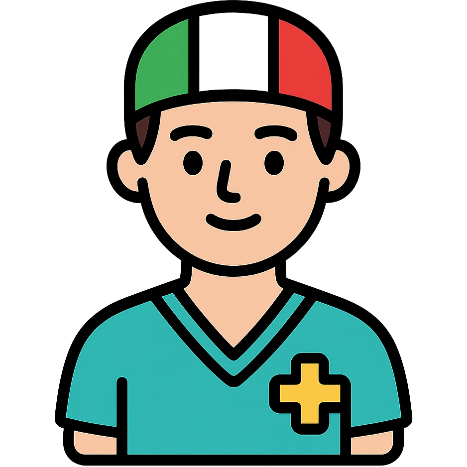 Italian male nurse emoji