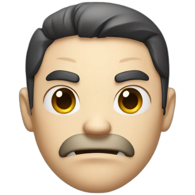 Sigma angry looking male emoji