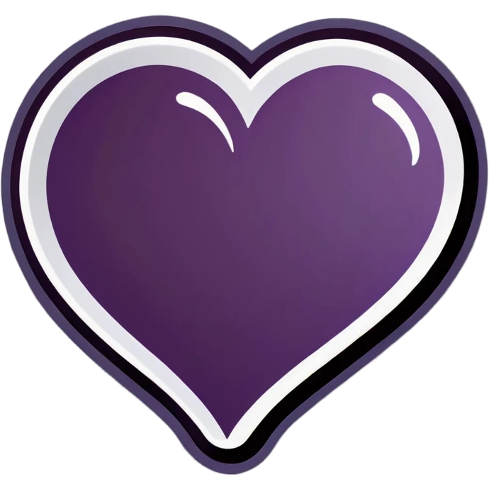 Purple beating heart  emoji