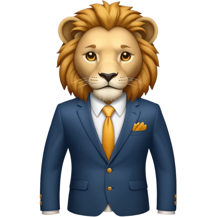 lion in suit  emoji