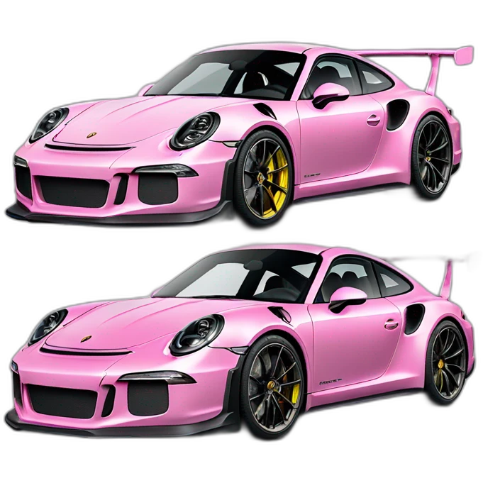 Porsche gt3 911 rs pink emoji
