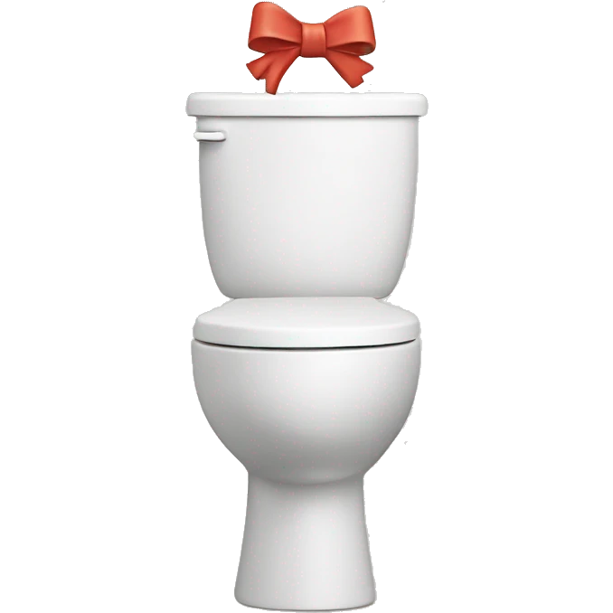 Skibidi Toilet with a bow ￼ emoji