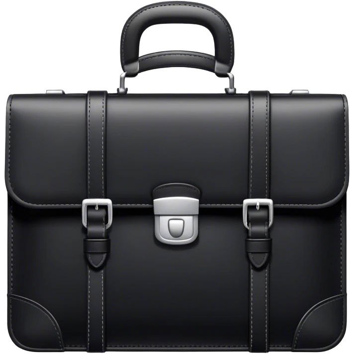 black designer briefcase emoji