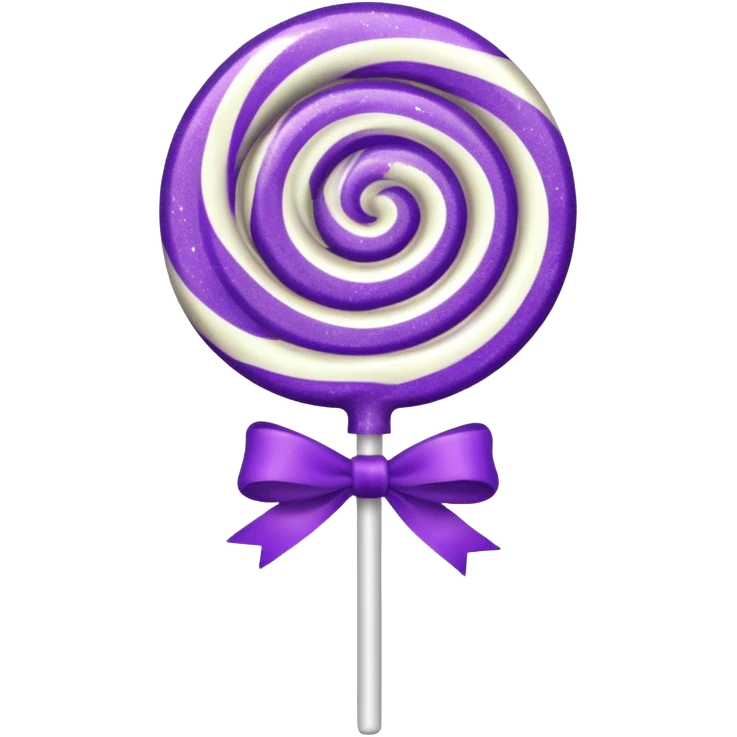 glitter cian and purple lolipop emoji