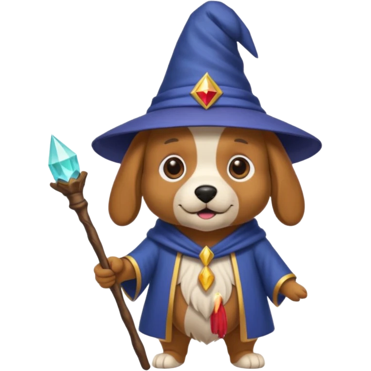Dog wizard emoji