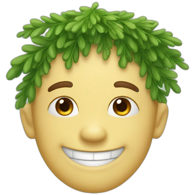 cheerful little hemlock emoji
