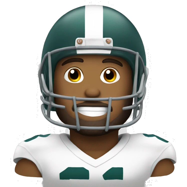 Jesus wearing a football helmet emoji