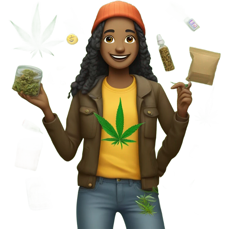 Cannabis lover emoji