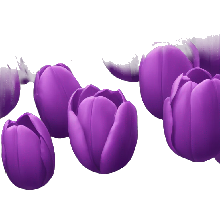 Purple tulips emoji