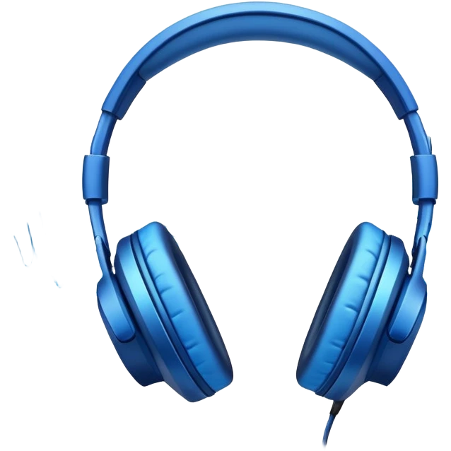Headphones with sound wave emoji