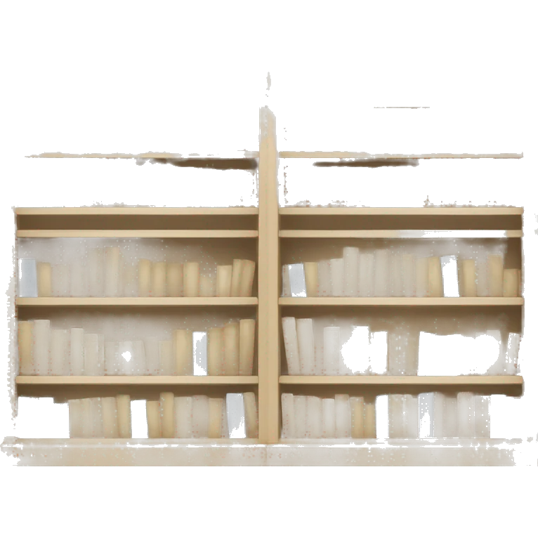 Light beige Bookshelves  emoji