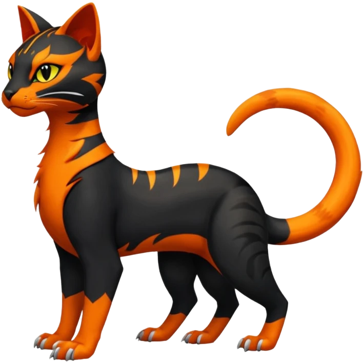 Salandit-Litten-Bastet-Fakémon-hybrid-creature (full body)  emoji