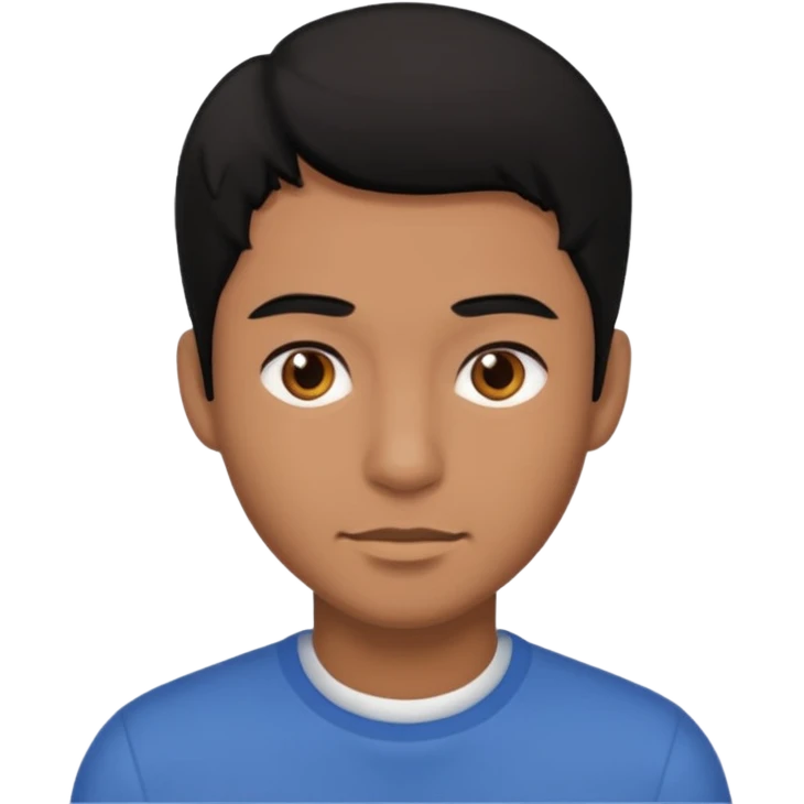 man black hair emoji