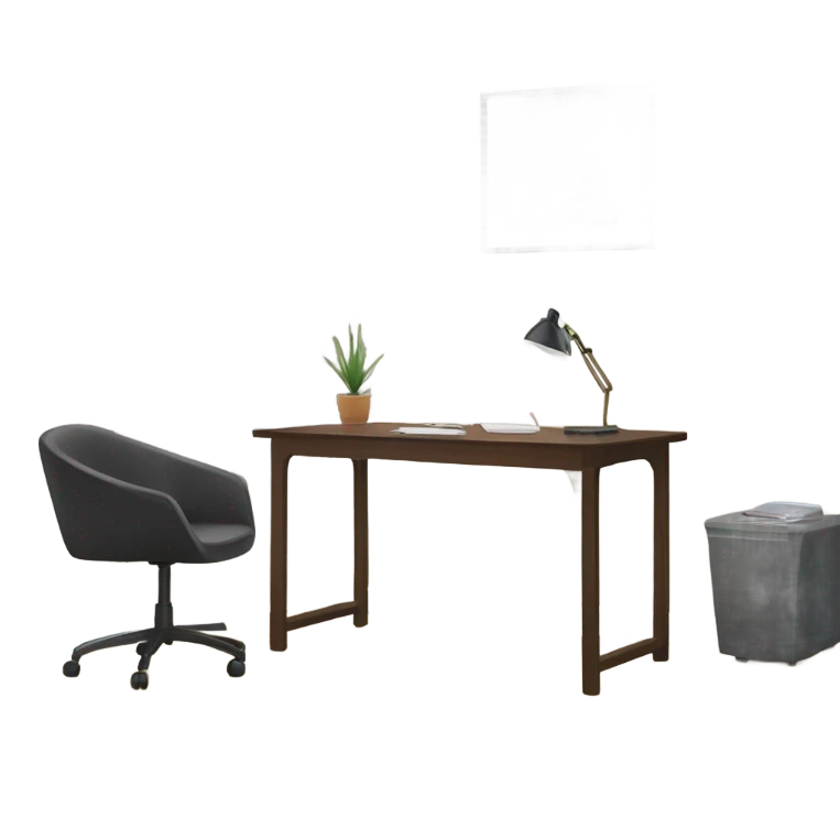 modern-minimalistic-home-office-front view emoji