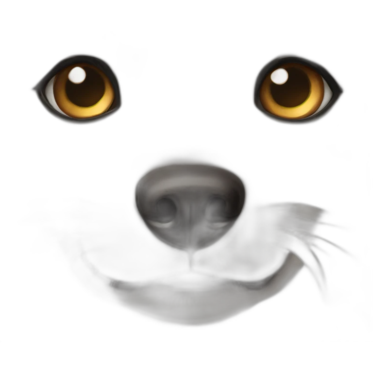 Eyes close samoyed emoji