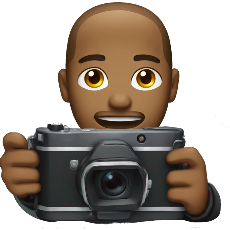 Duen johnson filming something on an iPhone 15 camera emoji