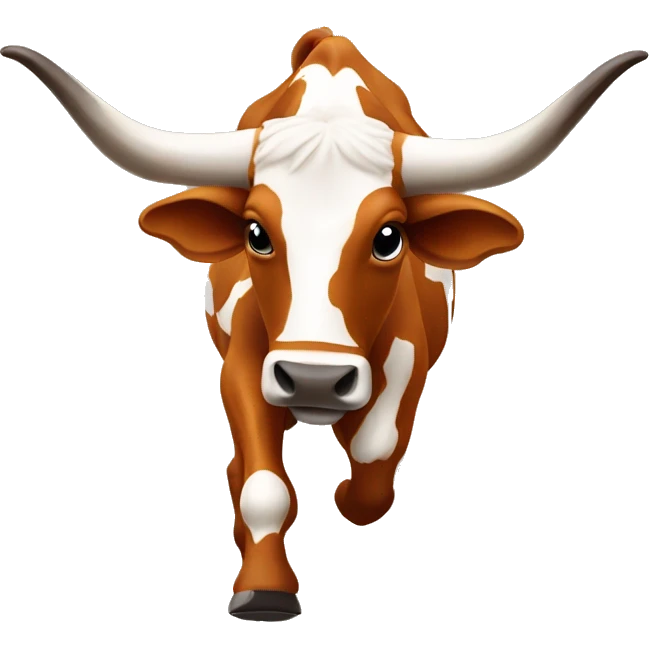many texas longhorn bevos running  emoji