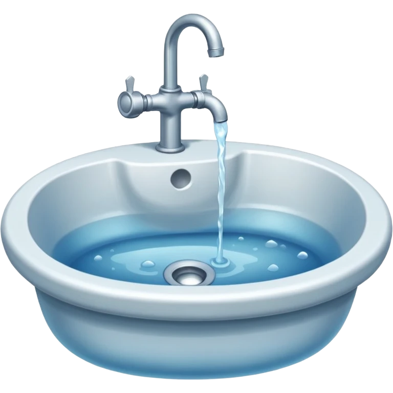 a sink filled with water emoji
