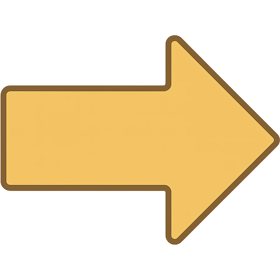 Make the arrow a shiny gold tone with no background in a flat pink gray illustration style. emoji
