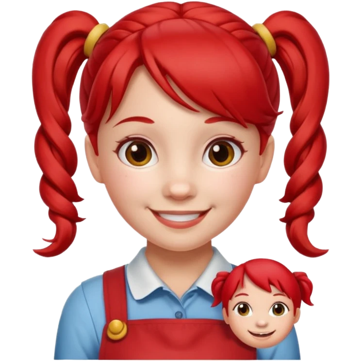 The wendys mascot emoji