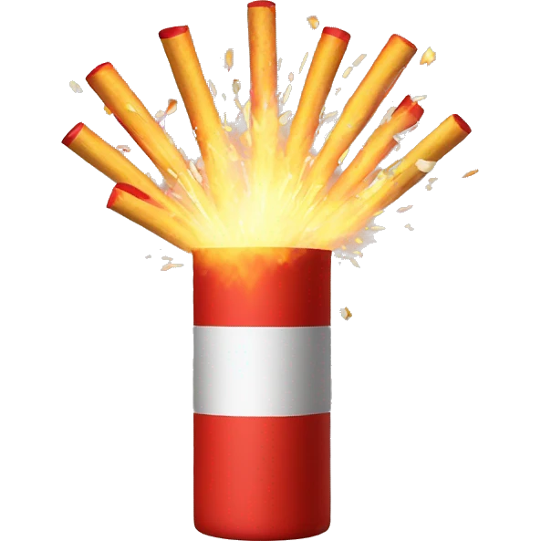 firecrackers exploding emoji