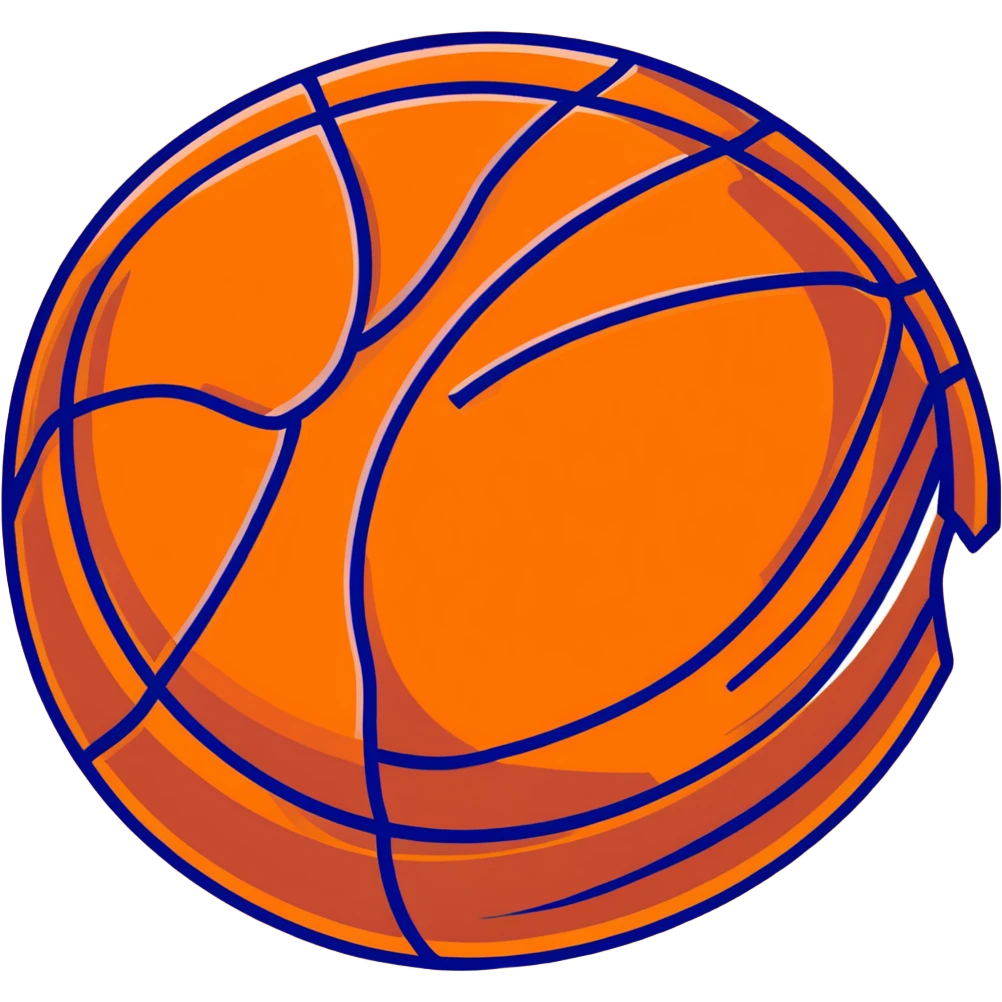 luxurious bronze basketball, warm metallic bronze surface with orange seams emoji