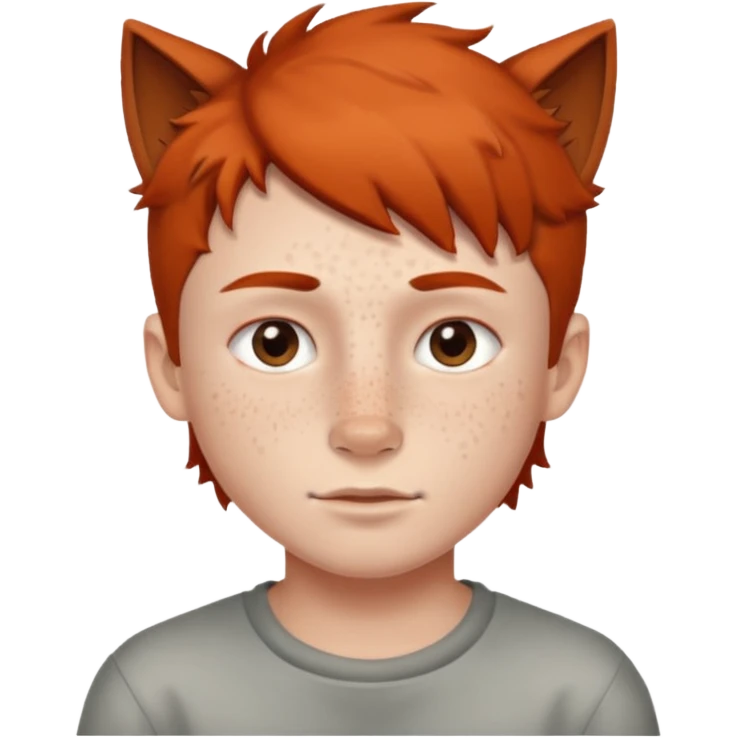Boy with wolfcut emoji