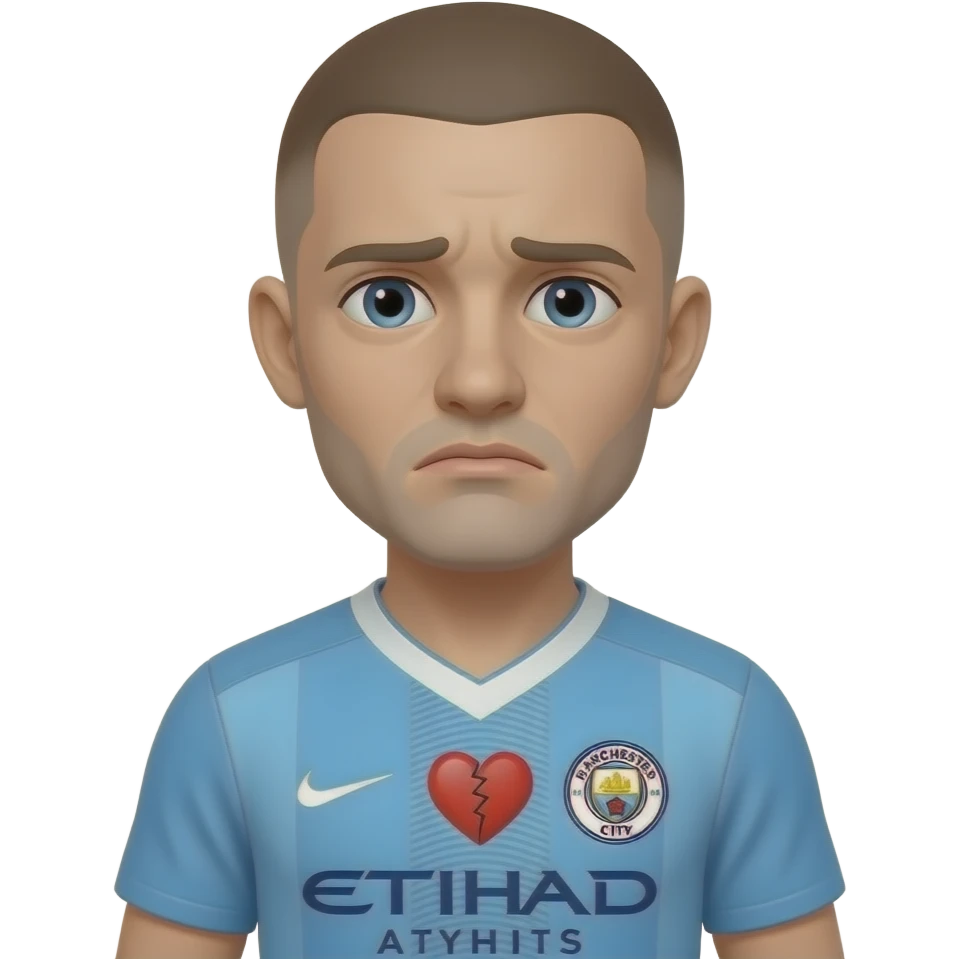 Manchester city blue heartbreak emoji emoji