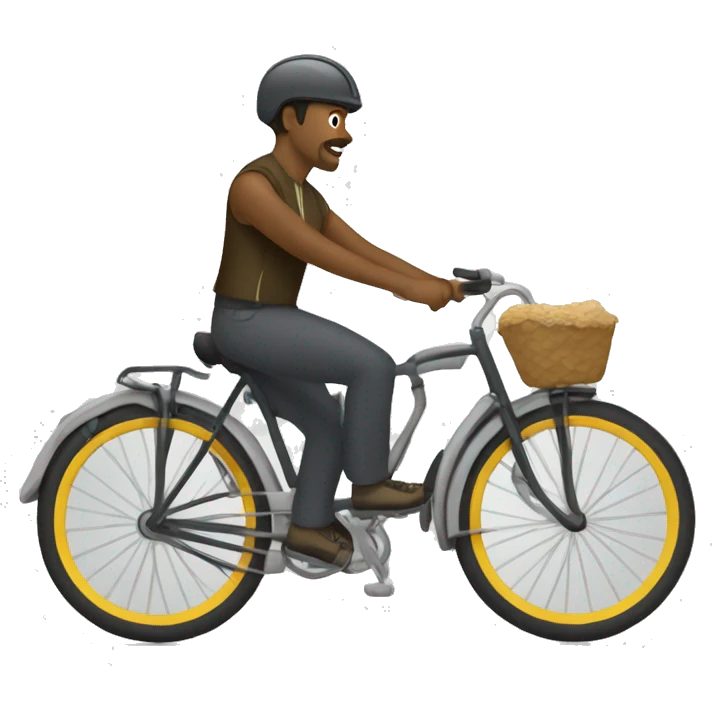 Alpha conde sur vélo emoji