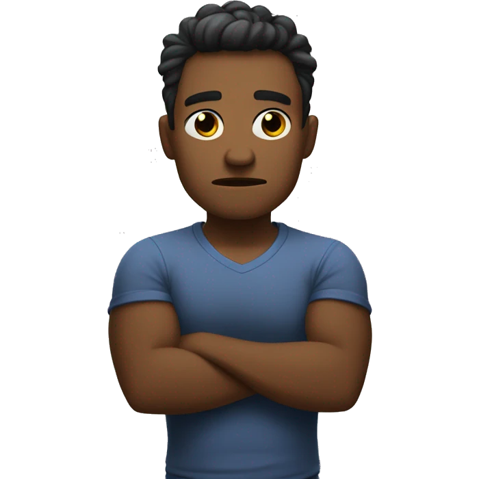 Upset with arms crossed emoji